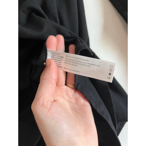 Eileen Fisher Black Jersey Crewneck Tencel Long Sleeve Sz S - Picture 5 of 6